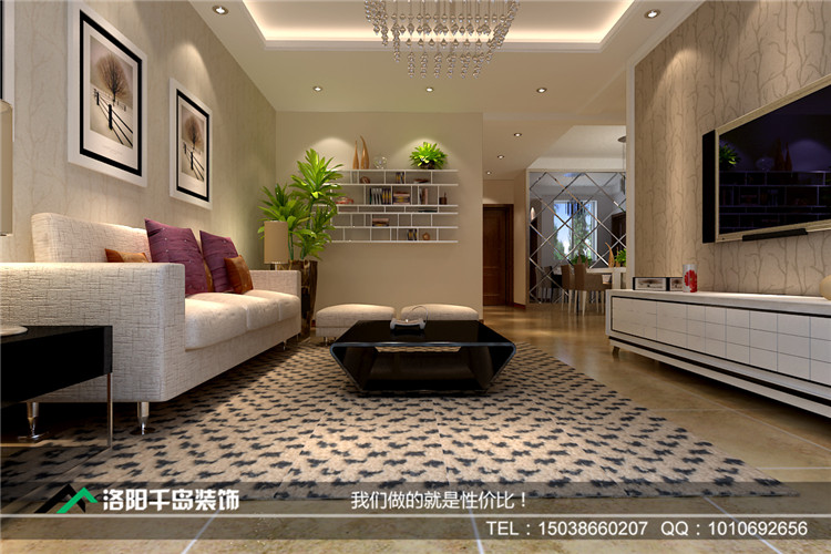 洛陽現(xiàn)代簡(jiǎn)約裝修效果圖