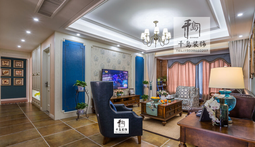 美式入戶(hù)玄關(guān)裝修效果圖