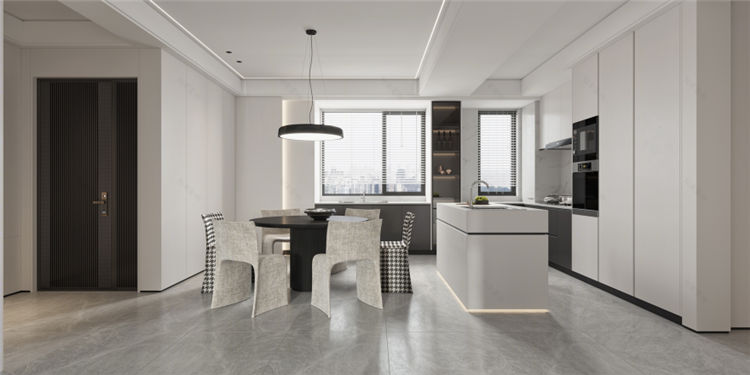 洛陽室內(nèi)裝修設(shè)計公司，極簡風(fēng)餐廳裝修案例