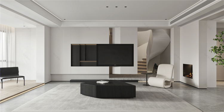 洛陽室內(nèi)裝修設(shè)計公司，極簡風(fēng)客廳裝修案例