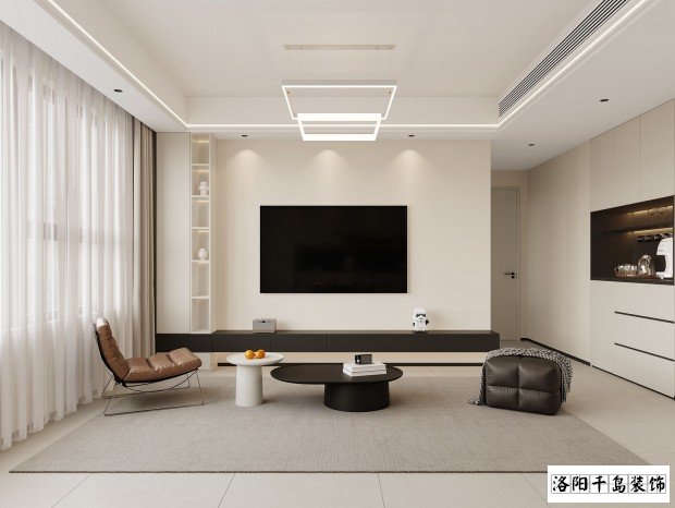 洛陽河風(fēng)雅敘現(xiàn)代簡(jiǎn)約風(fēng)裝修案例