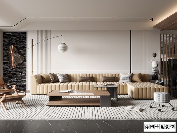 洛陽建業(yè)中弘城現(xiàn)代極簡(jiǎn)風(fēng)裝修案例