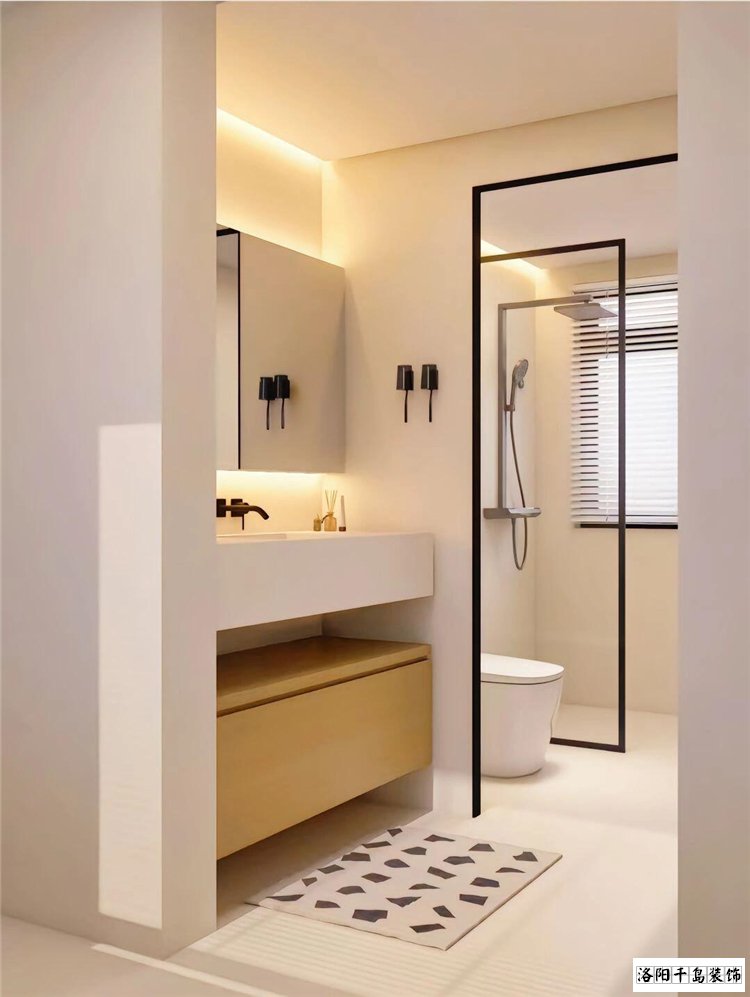 洛陽現(xiàn)代簡約風衛(wèi)生間裝修案例