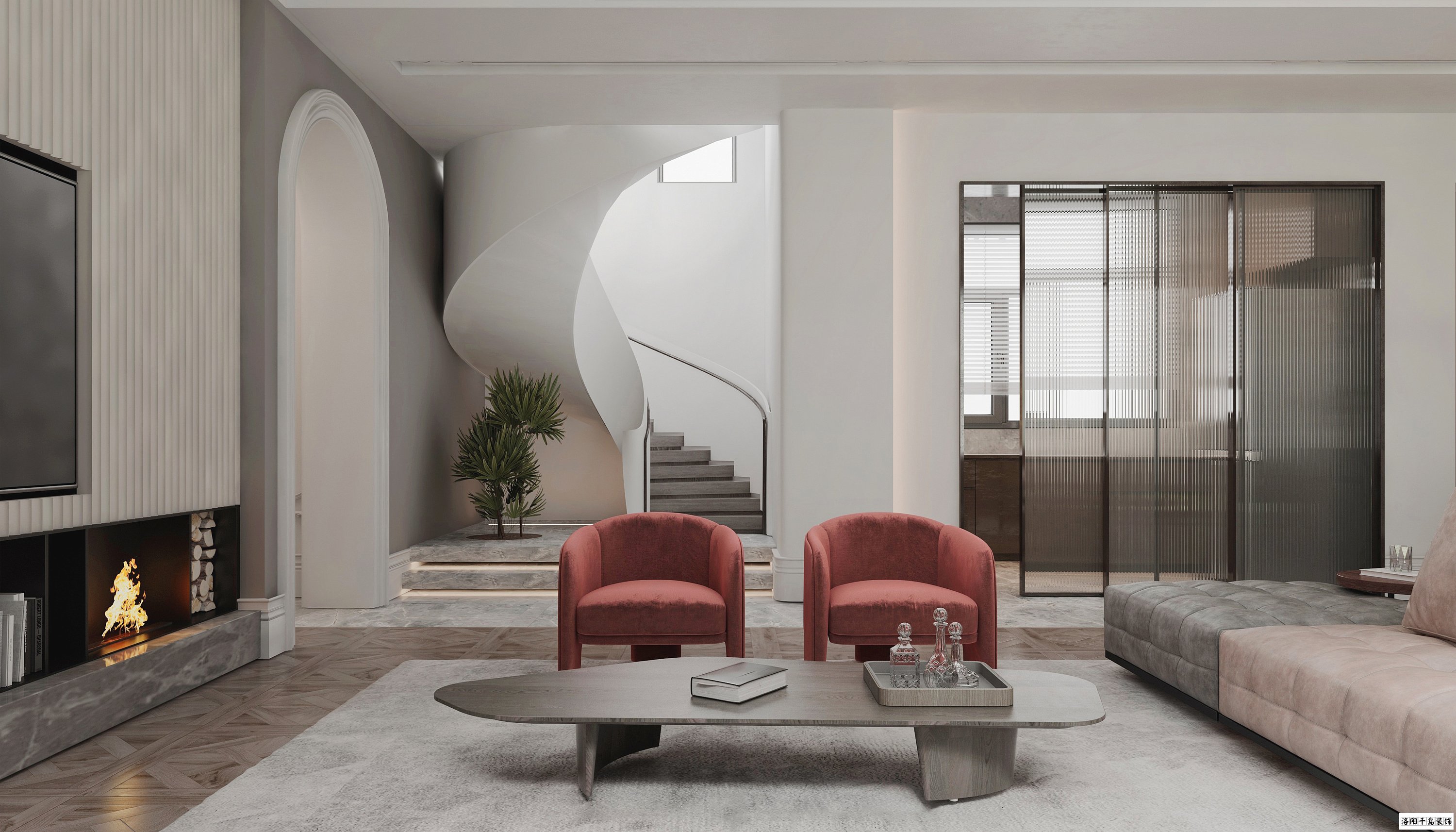 洛陽法式客廳裝修案例